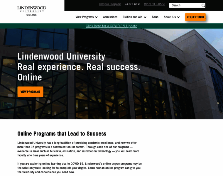 Online.lindenwood.edu thumbnail