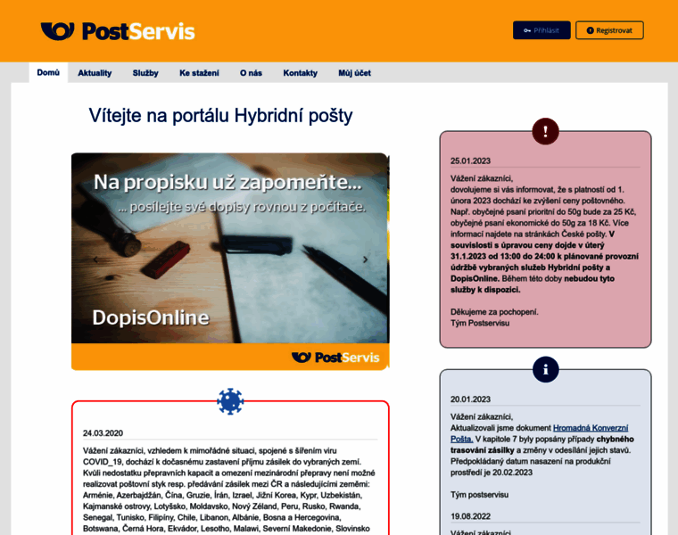 Online.postservis.cz thumbnail