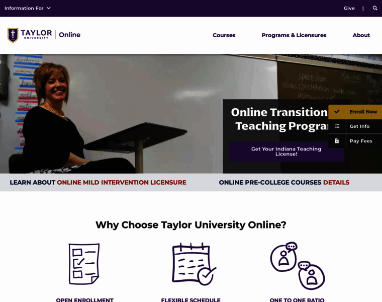 Online.taylor.edu thumbnail