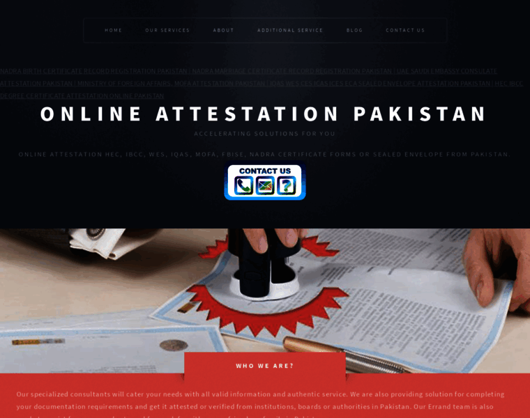 Onlineattestationpakistan.com thumbnail