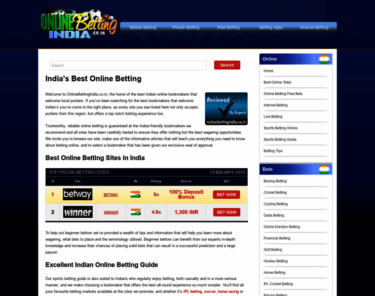 Onlinebettingindia.co.in thumbnail