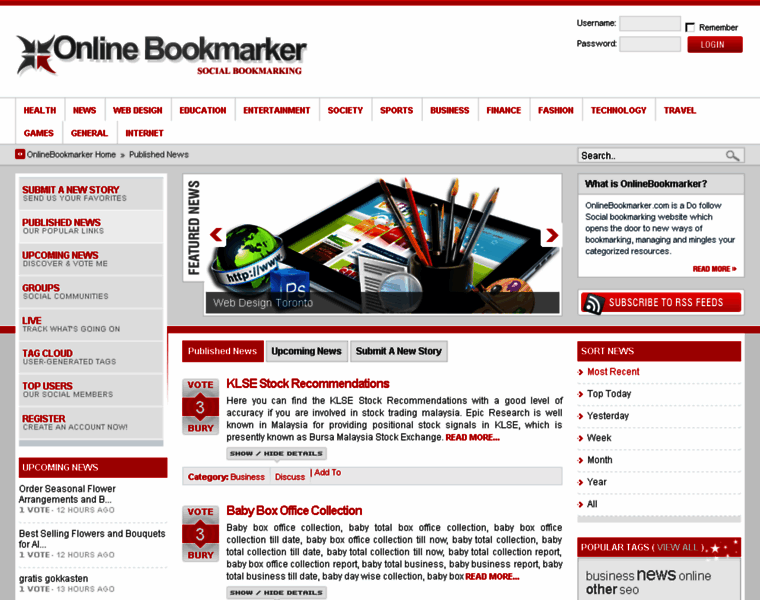 Onlinebookmarker.com thumbnail