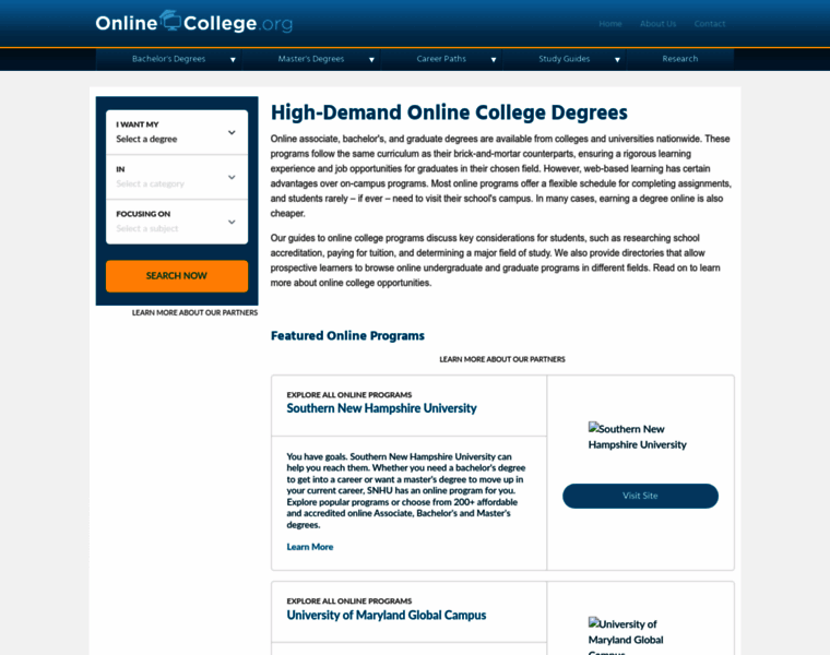 Onlinecollege.org thumbnail