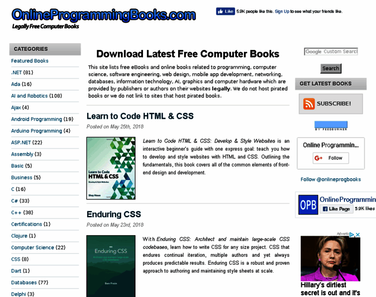 Onlinecomputerbooks.com thumbnail