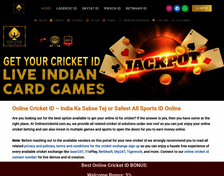 Onlinecricketid.com.au thumbnail Onlinecricketid.com.au thumbnail