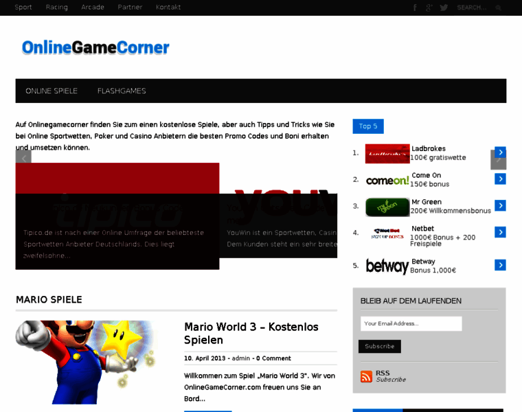 Onlinegamecorner.com thumbnail