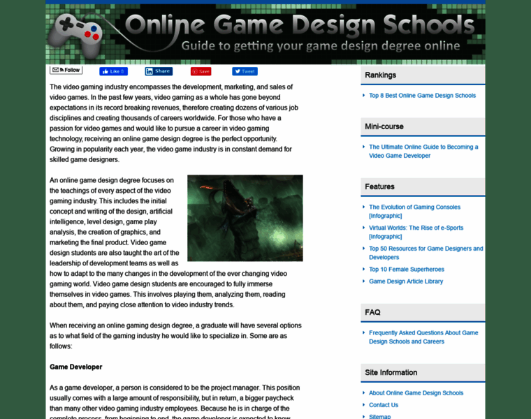 Onlinegamedesignschools.org thumbnail