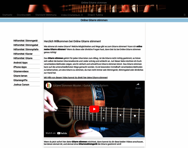 Onlinegitarrestimmen.de thumbnail