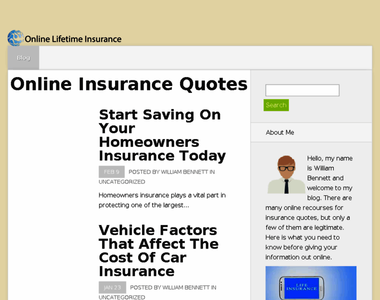 Onlinelifetimeinsurance.com thumbnail