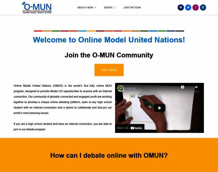 Onlinemodelunitednations.org thumbnail