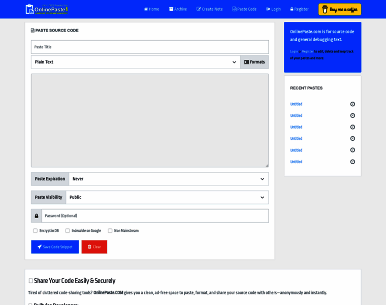 Onlinepaste.com thumbnail