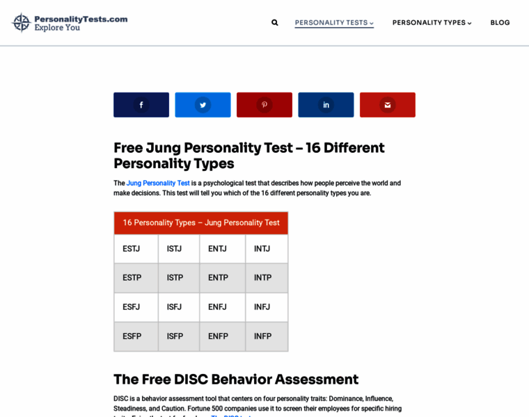 Onlinepersonalitytests.org thumbnail
