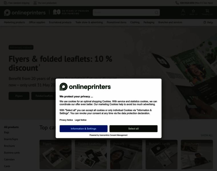 Onlineprinters.co.uk thumbnail