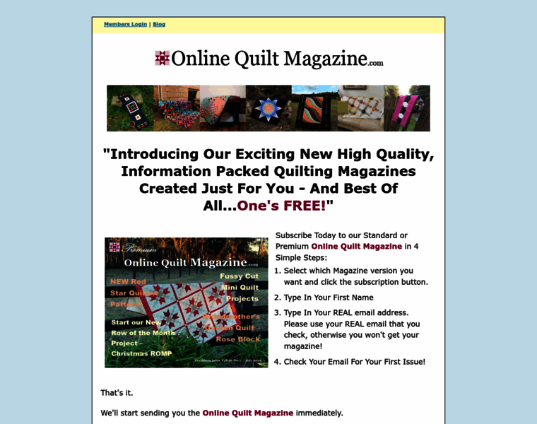 Onlinequiltmagazine.com thumbnail