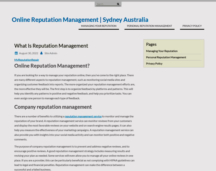 Onlinereputationmanagementsydney.com.au thumbnail