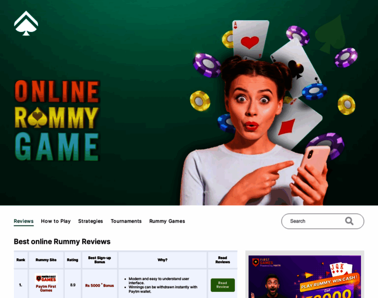 Onlinerummygame.com thumbnail
