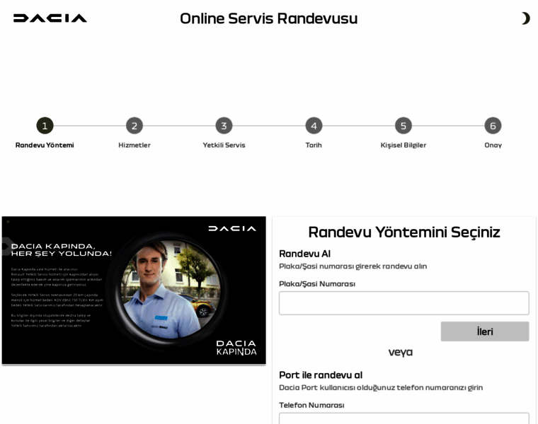 Onlineservisrandevu.dacia.com.tr thumbnail