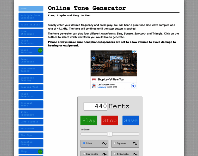 Onlinetonegenerator.com thumbnail
