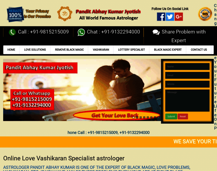 Onlinevashikaranspecialist.com thumbnail