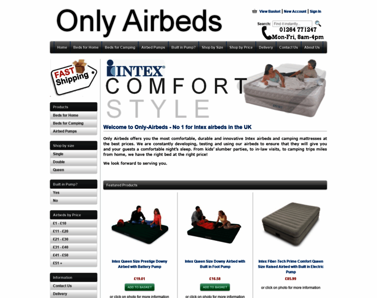 Only-airbeds.co.uk thumbnail