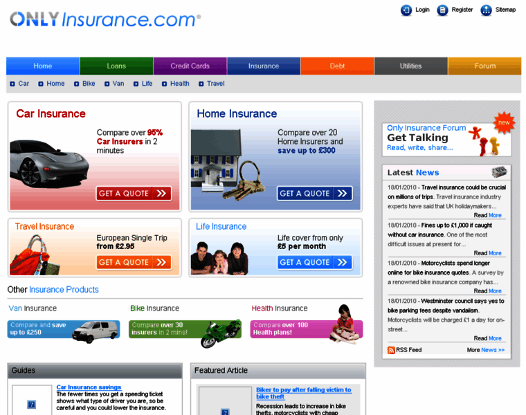 Onlyinsurance.com thumbnail