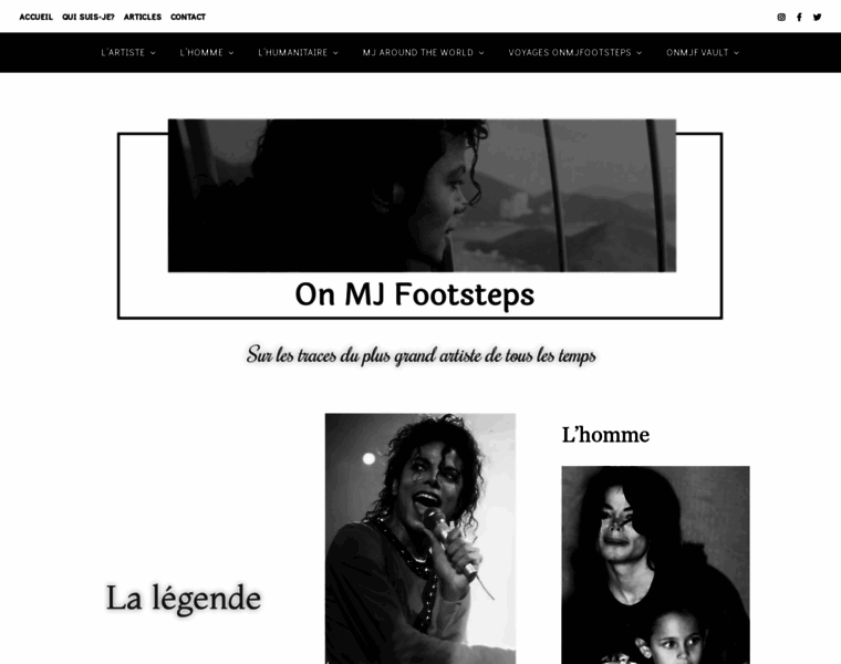 Onmjfootsteps.com thumbnail