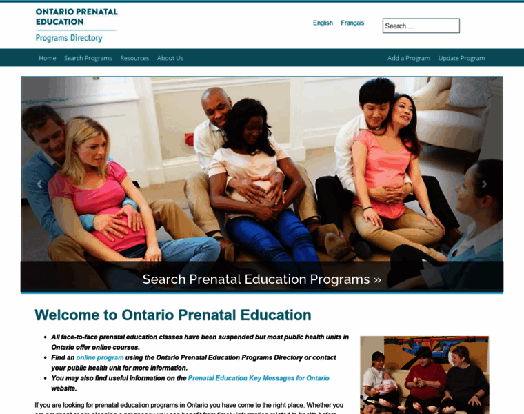 Ontariodirectoryprenataleducation.ca thumbnail