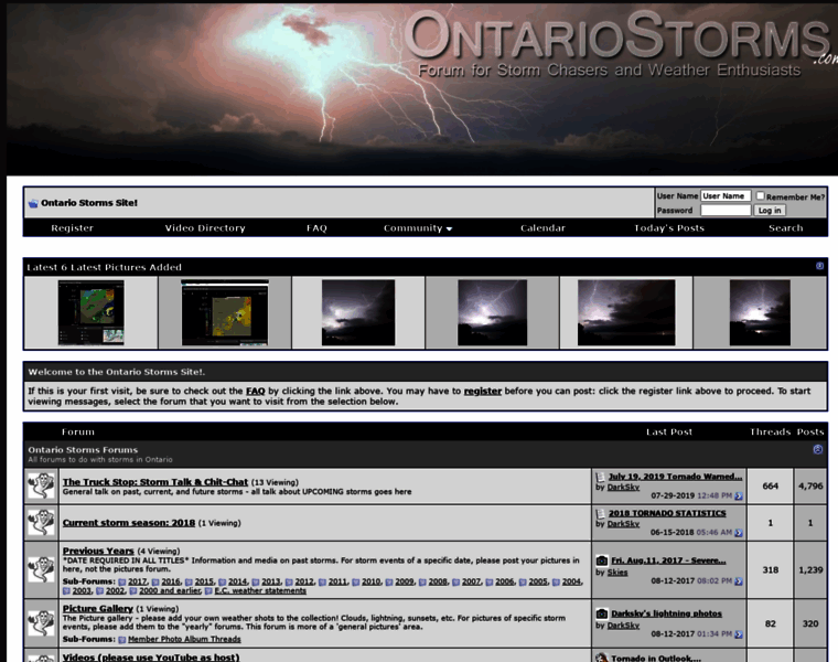 Ontariostorms.com thumbnail