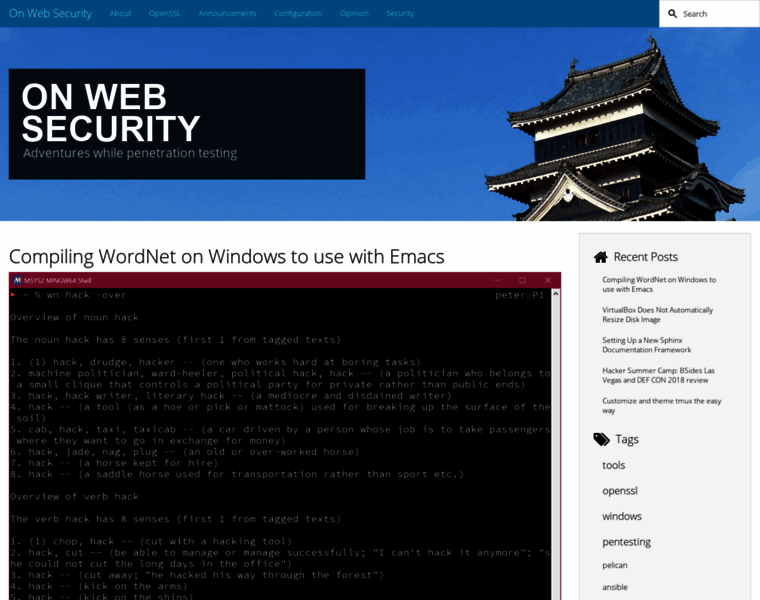 Onwebsecurity.com thumbnail