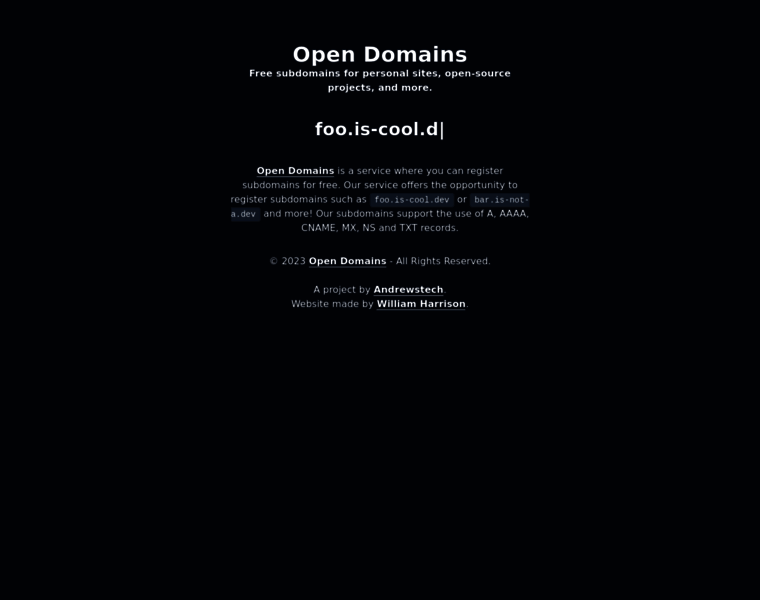 Open-domains.net thumbnail
