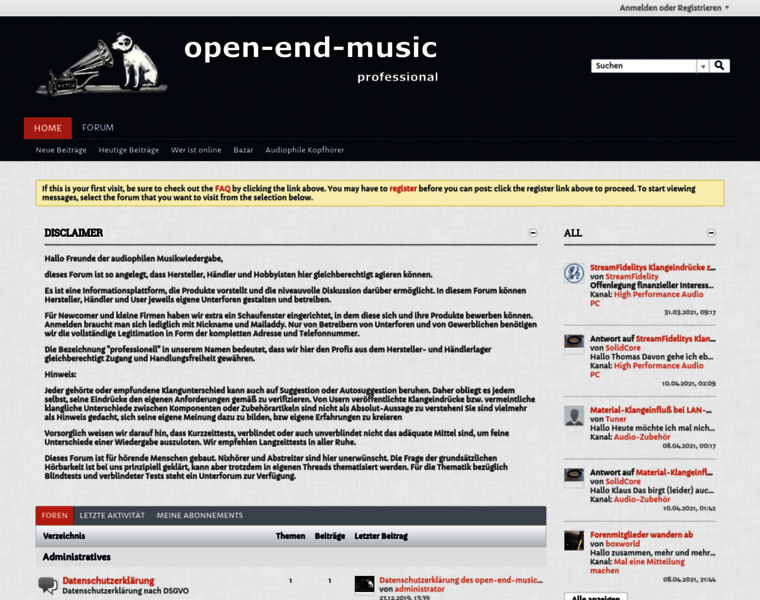 Open-end-music.de thumbnail