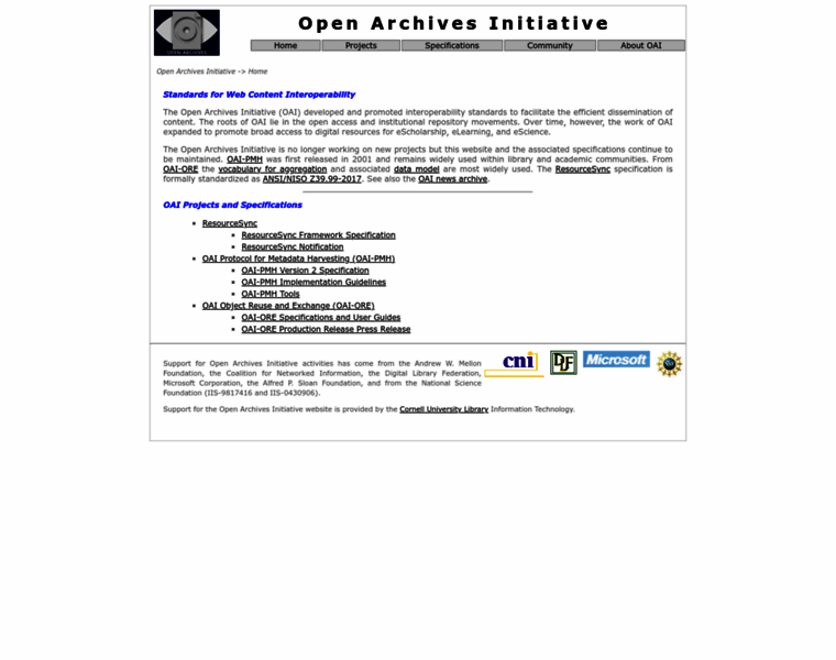 Openarchives.org thumbnail