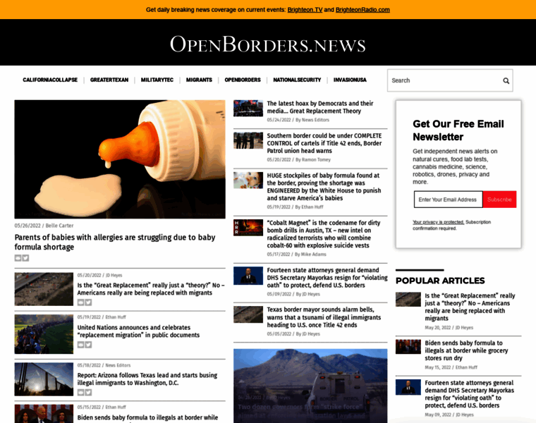Openborders.news thumbnail