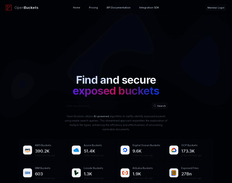 Openbuckets.io thumbnail Openbuckets.io thumbnail