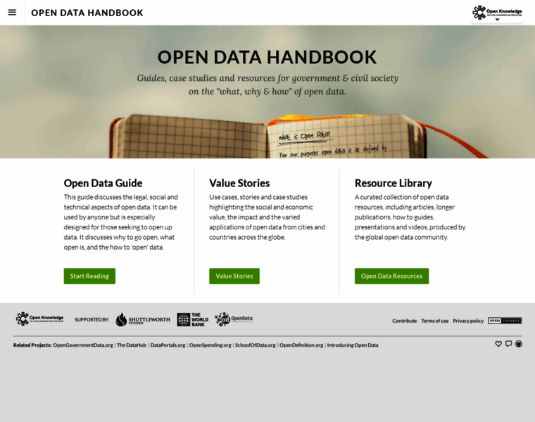 Opendatahandbook.org thumbnail