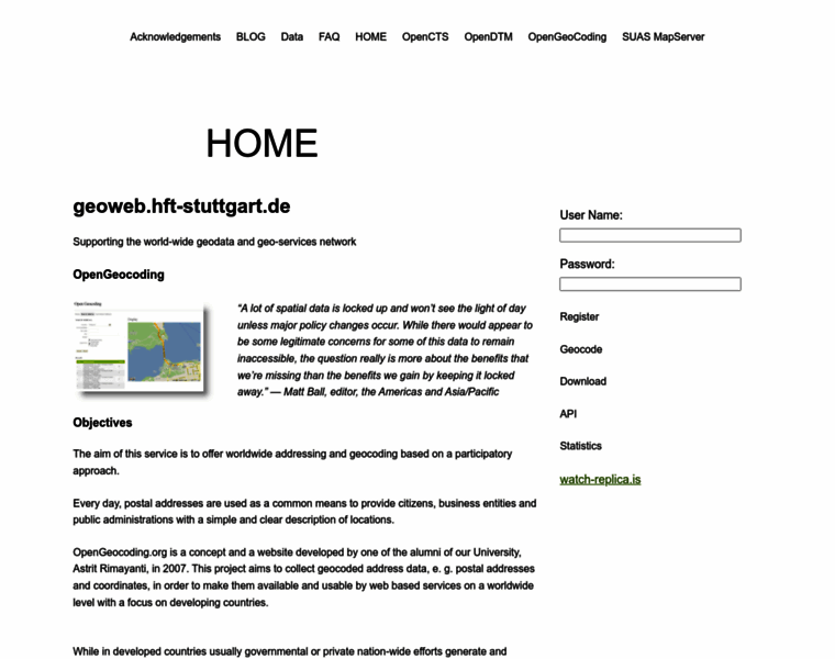 Opengeocoding.org thumbnail Opengeocoding.org thumbnail