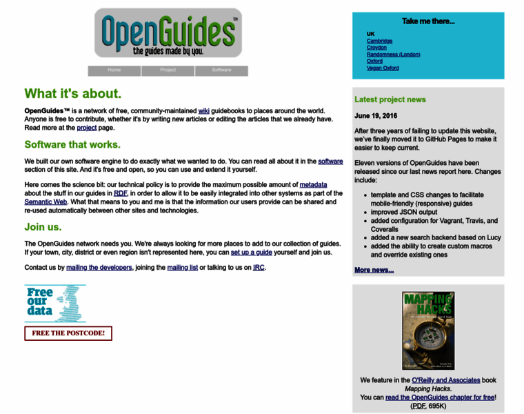 Openguides.org thumbnail