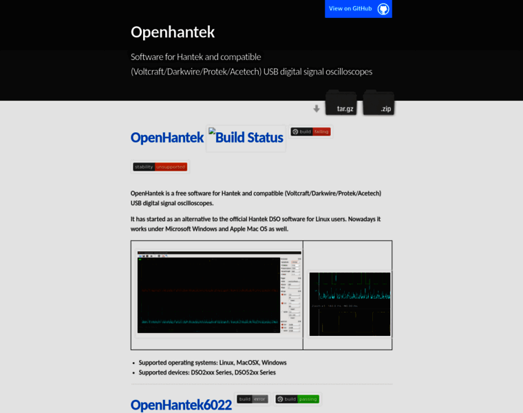 Openhantek.org thumbnail