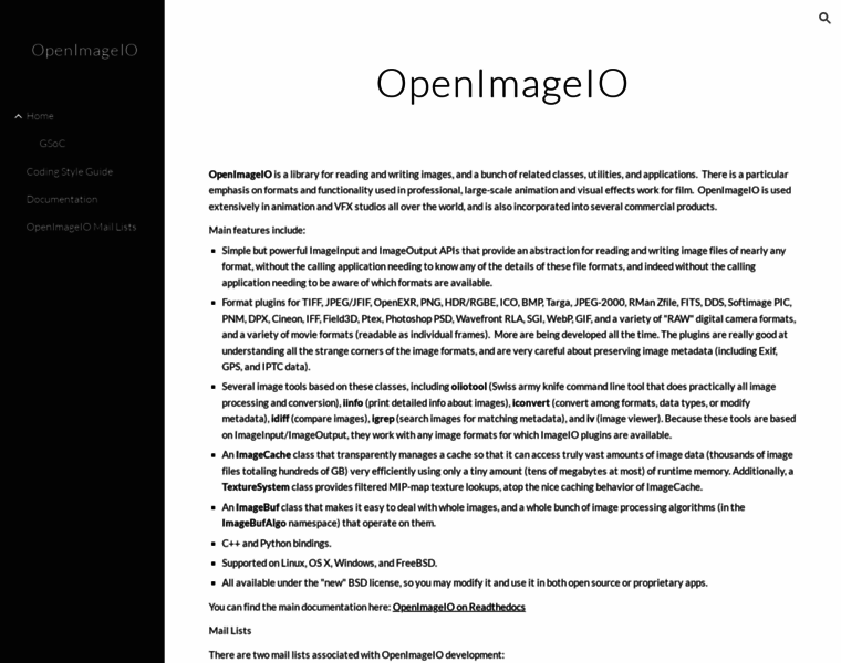 Openimageio.org thumbnail