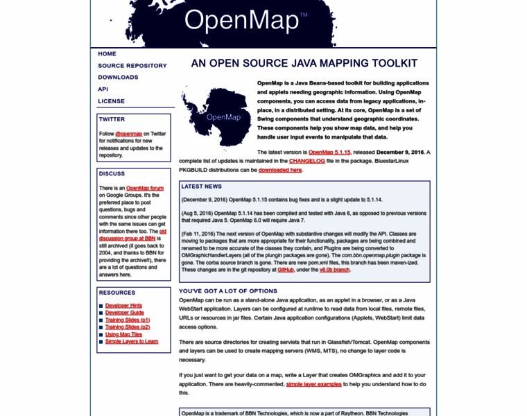 Openmap-java.org thumbnail