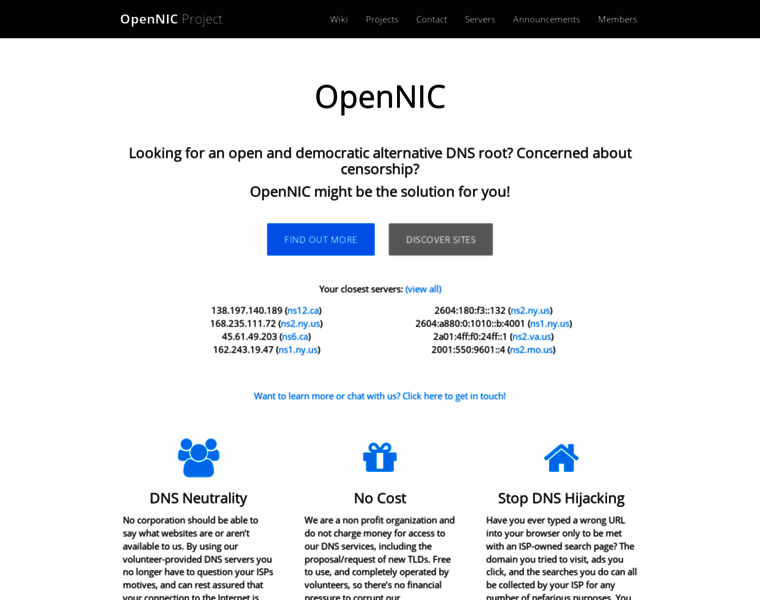Opennicproject.org thumbnail