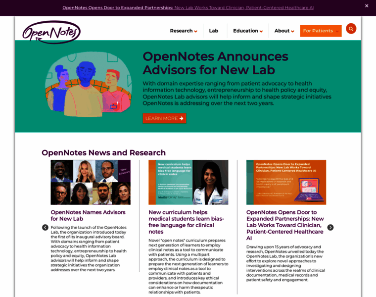 Opennotes.org thumbnail