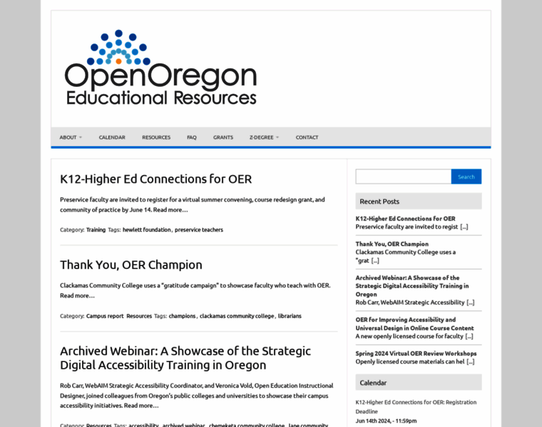 Openoregon.org thumbnail