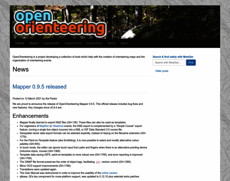 Openorienteering.org thumbnail