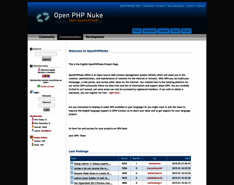 Openphpnuke.com thumbnail