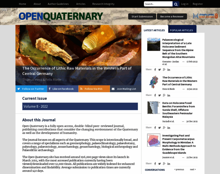 Openquaternary.com thumbnail