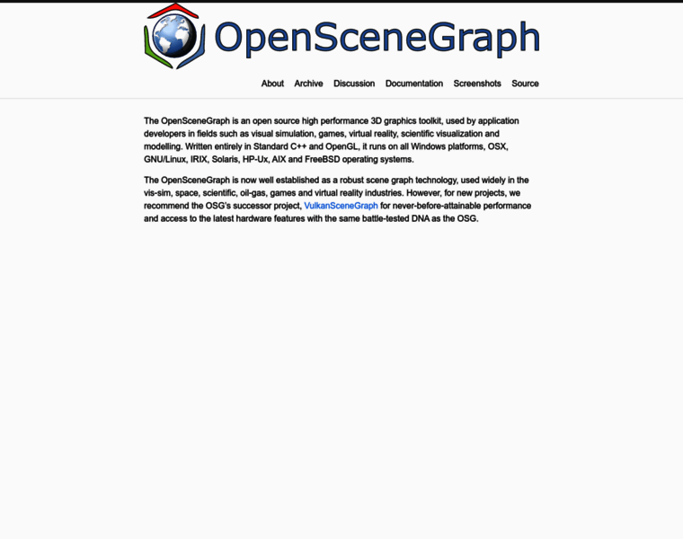 Openscenegraph.org thumbnail