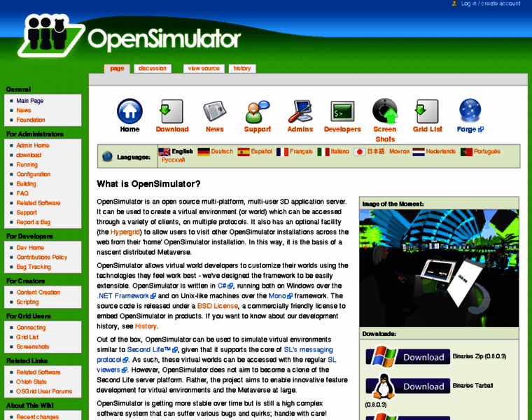 Opensimulator.org thumbnail