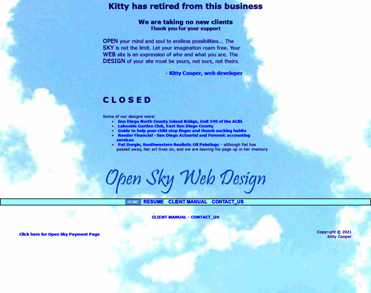 Openskywebdesign.com thumbnail