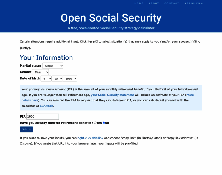 Opensocialsecurity.com thumbnail